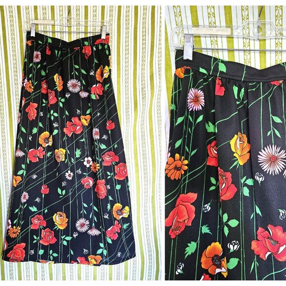 Size S Maxi Skirt in Vintage Fabric NWT - Picture 1 of 6
